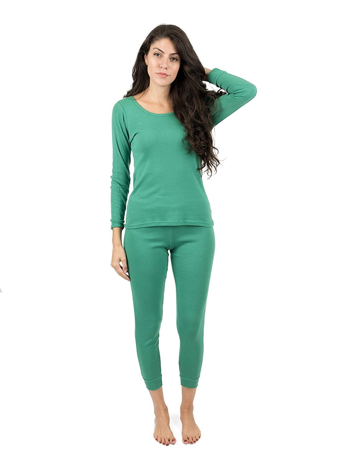 Leveret Leveret Womens Pajamas Solid 2 Piece Pajama Set 100 Cotton