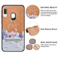 thumbnail image 5 of Labanema Samsung Galaxy A20e 2019 Case, Samsung Galaxy A20e 2019 Cover with Metal Kickstand, Natural Wood TPU Cover, Anti Scratch Case for Samsung Galaxy A20e 2019 (Elk), 5 of 7