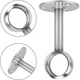 thumbnail image 4 of Ceiling Bracket for Curtain Rod, 4 Pieces Stainless Steel Hanging Rod Bracket, Curtain Rod Bracket, Hanging Rod Bracket, 4 of 5