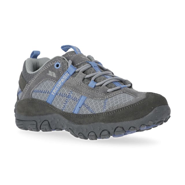 Trespass Womens Walking Trainers Fell - Lightweight Easy-Flow Lacing System, Breathable, Cushioned Contoured Footbed, Mesh Lining, Rubber TRP Outsole