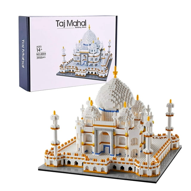 Lukhang Juego de construcción modelo Taj Mahal de arquitectura de gran tamaño - Kit de microbloques de 3950 piezas | Agradable Desafiante Estéticamente Agradable | Diversión para familias adultos | Di