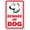 Warning Sign 5, variant on Dog Policy Dogs Welcome Sign 8"x12" - Security Metal Wall Decor for Business Office Yard Street Road Home Caution