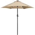 thumbnail image 4 of Alden Design 7.5ft Standard Patio Umbrella with LED Lights, Tan, 4 of 12