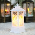 thumbnail image 1 of Mistaha Retro Wind Lamp Christmas Printing Pattern Home Night Light Christmas Desktop Decoration (Small white, 1 of 8
