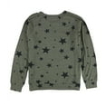 thumbnail image 2 of P.J. Salvage Womens Stars Pajama Sweater, Green, Medium, 2 of 2