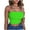 Green, variant on Summer Tube Tops for Women Solid Color Bralette Strapless Crop Top Sexy off the Shoulder Fitted Shirts Tee