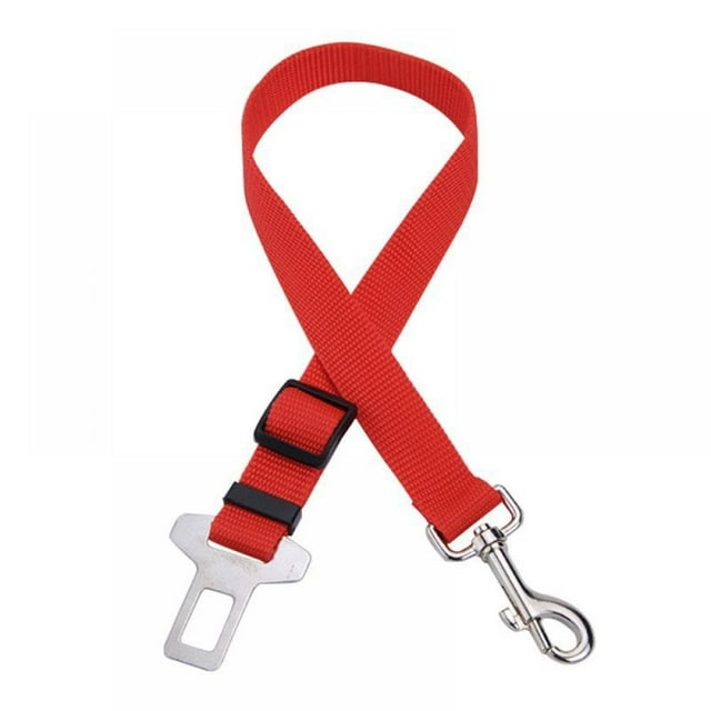 Linen Purity Adjustable Car Safety Seat Belt Harness Restraint Lead Travel Clip For Pet Dogs