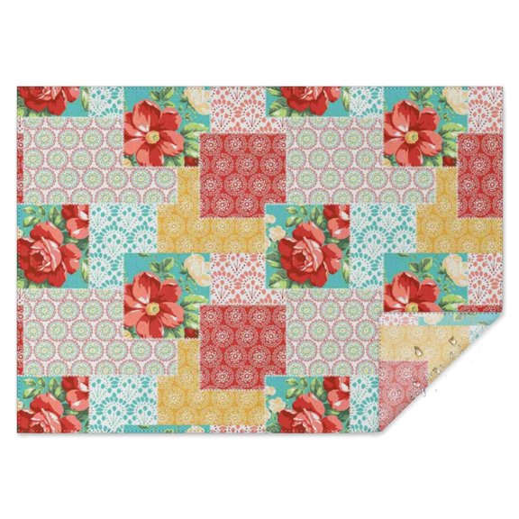 Pioneer Flower Rectangle Tablecloth 60"x84",Waterproof Polyester Rectangle Table Cloth, Wipeable Spillproof Polyester Tablecloth for Dining, Camping, Indoor and Outdoor