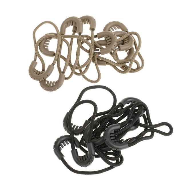Los Extremos De La Cuerda Del Cordón Del Tirador De 20pcs n El Cierre De La Cremallera Para Los Bolsos De La Chaqueta Tan / Green Baoblaze Zipper tira el cordón
