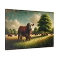 thumbnail image 2 of Hereford Bull Canvas Gallery Wrap, Hereford Cattle, 2 of 4