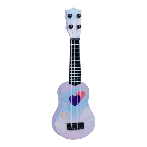 HILABEE Kids Toy Ukulele Guitar 4 Strings Guitar for Children Beginners Preschoolers Style A