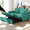 thumbnail image 6 of AISWORD Convertible Sofa Bed, 3 in 1 Pull Out Sleeper Loveseat Couch with Storage, Green, 6 of 6