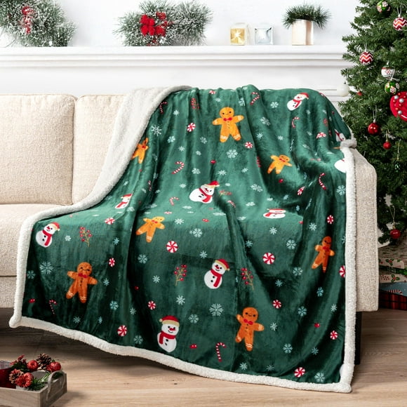 Manta PAVILIA Premium Christmas Sherpa 127 x 152 cm Acogedora