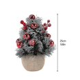 thumbnail image 5 of Árbol de Navidad - Mini árbol de agujas de pino de imitación acrílico en color morado, 20 cm de altura, M, rojo, 5 of 5