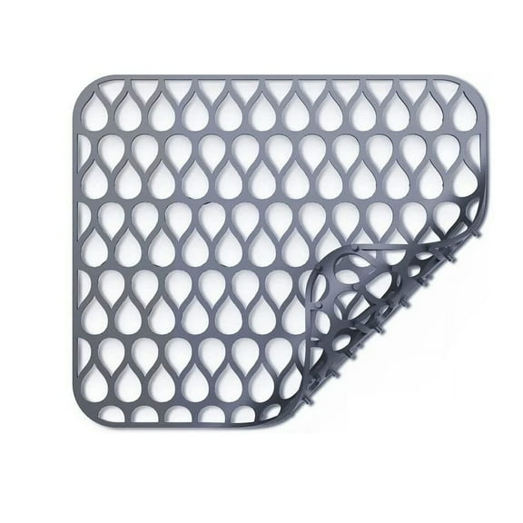 Pedty Silicone Sink Mat*1,Silicone Sink Mat,Silicone Sink Mat Sink Protector Bar Heat insulation Pad Silicone Kitchen Sink Cushion Anti Collision and Non Slip Mat Multi Functional Kitchen Accessory