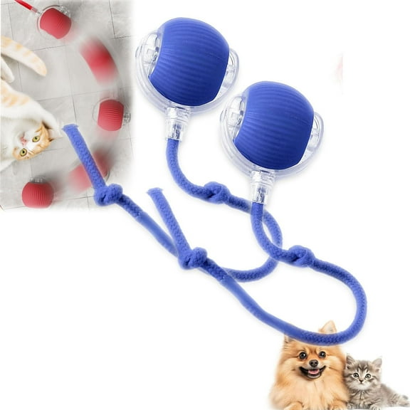 Pounce Pal Cat Toy, Ulvra Cat Toy,Self Moving Dog Toys,Pounce Ball for Cats,Spin Kit Interactive Dog Ball, Electronic Ball Cats Toy, Interactive Dog & Cat's Toy for Indoor Pet Kittens