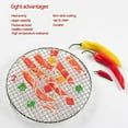 thumbnail image 3 of Round Cooling Baking Rack 201 Stainless Steel Wire Oven Grill Sheet, 3 of 9