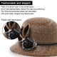 thumbnail image 4 of Desiderio Sombrero bombín vintage para mujer, elegante sombrero de pescador para mujer, 4 of 5