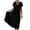 *Black, variant on VBVC Women's Wrap V-Neck Midi Dress,Short Sleeve Tie Waist Flowy Summer Dress For Women,Ladies Casual Beach Vacation Sundress with Pockets,Beige,S-2XL