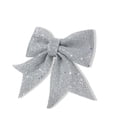 thumbnail image 2 of Feliz Navidad Bowknot Adornos Guirnalda Lentejuelas Arte Decoración Presente Festival Fiesta Decoración Suministros Puerta interior Plata 2 uds Inevent HA009000-02B, 2 of 7