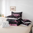 thumbnail image 6 of jejeloiu 3D Console Gamer 7pcs Bedding Comforter Set,Modern Video Game Queen Bedding Sets,Pink Black Queen Sheet Sets For Boy,Super Cozy Room Decor Reversible, 6 of 8