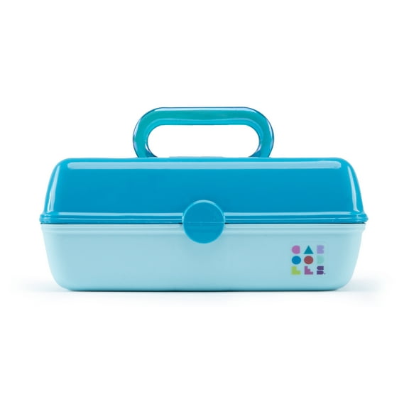 Caboodles Pretty In Petite Forever Fun Cosmetic Case, Turquoise over Sky