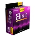thumbnail image 1 of Encordado para Guitarra Acústica Elixir Phosphor Bronze NANOWEB 4 Paquetes, 1 of 6