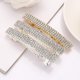 thumbnail image 2 of 6 pinzas para el pelo con diamantes de imitación brillantes, soporte para cola de caballo, pinzas para el pelo con resorte de metal, accesorios para mujeres y niñas (dorado y p, 2 of 5