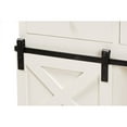 thumbnail image 6 of Baxton Studio Nadia Modern and Contemporary Farmhouse White Finished Wood and Black Metal 2-Door Sideboard Buffet, 6 of 7