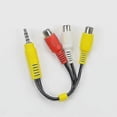 thumbnail image 5 of Cable adaptador de vídeo AV a componentes para televisor TCL (3 RCA a 3,5 mm), 5 of 5
