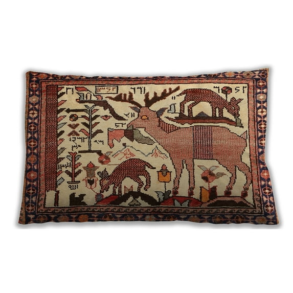 Ahgly Company Indoor Rectangular Traditional Lumbar Throw Pillow, 13 inch by 19 inch