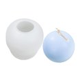 thumbnail image 4 of Techinal 3D Handmade Candle Fragrance Cake Epoxy Silicone Mold, Geometric Ball Candle Making Mold, 4 of 19