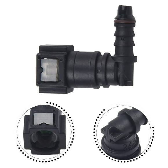 Car Fuel Line Hose Pipe Quick Release Plastic Connector 7.89mm ID6 500 KPa/5 Bar Seals Compatible With Most Fuel Types (Petrol,