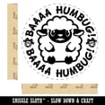 thumbnail image 2 of Bah Humbug Grumpy Christmas Sheep Lamb Rubber Stamp for Scrapbooking Crafting Stamping - Large 1-1/4 Inch, 2 of 7