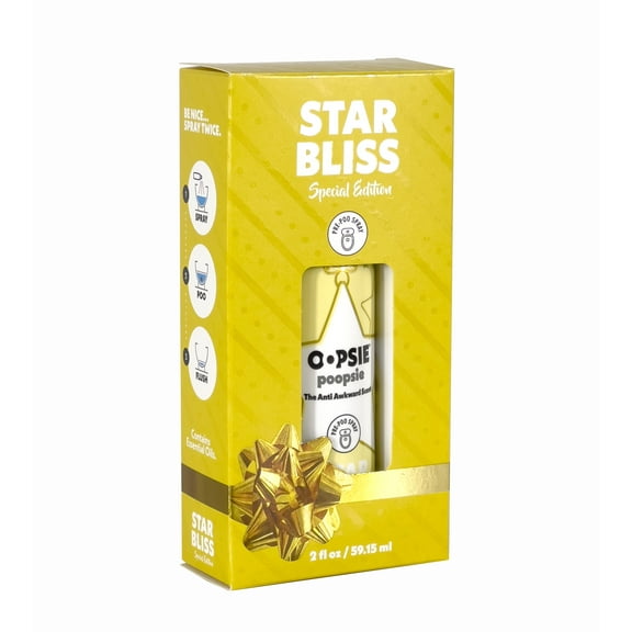 Oopsie Poopsie before and after you go pre-poo toilet spray single box bottle Star Bliss - The Anti Awkward Scent