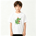 thumbnail image 2 of Birthday Alligator Gift Hat Boys Graphic Tee, Cute Party 100% Cotton Kids Short Sleeve T-Shirt 4-13Y, 2 of 5