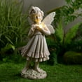 thumbnail image 7 of Hi-Line Gift Ltd. Girl Holding Butterfly Lighted Garden Statue Solar Powered LEDs, 7 of 7