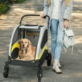 thumbnail image 5 of BingoPaw Heavy Duty Dog Travel Stroller Pet Foldable Jogger Wagon with Back Front Door for Small Medium Large Dog, 5 of 11
