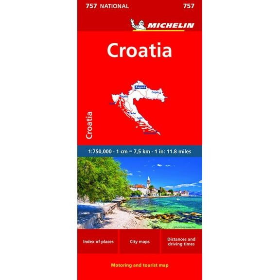 Maps/Country (Michelin) Croatia Map 757, (Paperback)