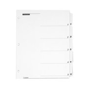 Angle View: Cardinal QuickStep OneStep Bulk Index System, Title: 1-5, Letter, White, 24 Sets/Box