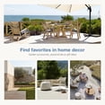 thumbnail image 3 of CONCETTA Patio Wicker Chair 4-Piece Set with Table Patio Furniture Living Room Set, Wicker Material, Brown, 3 of 6