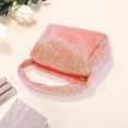 thumbnail image 3 of Ofertas Únicas 1 Pc Bolsa de Cosméticos de Viaje para Mujeres con Lentejuelas para Vacaciones y Actividades al Aire Libre Viaje Poliéster Rosa Rojo, 3 of 3