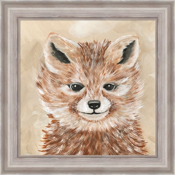Great Art Now Freckles the Fox by Cindy Jacobs, Framed Wall Art, 20W x 20H