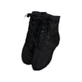 thumbnail image 2 of AUDeals Unisex Jazz Boots, Canvas Dance Shoes with Split Sole Comfort for Ballroom Training and Performance (Black, 5.5), 2 of 7