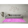 thumbnail image 3 of Ahgly Company Indoor Round Persian Purple Traditional Area Rugs, 5' Round, 3 of 4