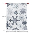 thumbnail image 5 of Christmas Bags Drawstring,Blue Christmas Snowflake Pattern Large Xmas Christmas Gift Bags,Reusable for Xmas and New Year Party Favors and Supplies,27.6" X 19.7", 5 of 5