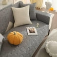 thumbnail image 5 of Nvzi Geometric Quilted Sofa Cover Cotton Sectional L Shape Couch Cover 1Pcs/Not All Set-35.4*94.4inch,Grey, 5 of 5