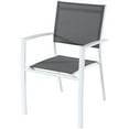 thumbnail image 5 of Hanover Fresno 9-Piece Outdoor Dining Set with 8 Sling Arm Chairs and a 42" x 83" Glass-Top Table, 5 of 12