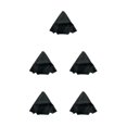 thumbnail image 3 of mmirethe Car Shift Lever Cover PU Interior Knob Stick Collar Reusable Automobile Riding Vehicle Shifter Controller Accessory Yellow Line 5Set, 3 of 6