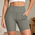 thumbnail image 5 of jjayotai Women's Biker Shorts High Waist Quick Dry Shorts Yoga Workout Gym Running Volleyball Shorts with Pockets, 5 of 6